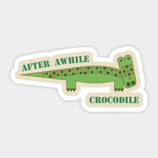 Abigail's Safari Crocodile Lispe Sticker